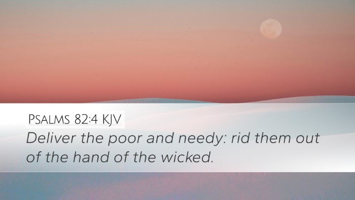 Psalms 82:4 KJV Bible Verse Image