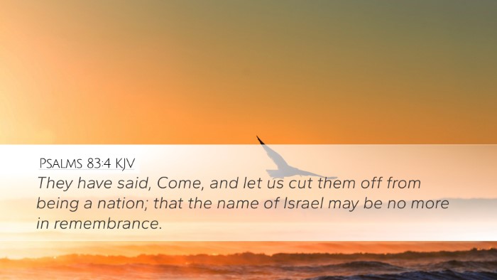 Psalms 83:4 KJV Bible Verse Image