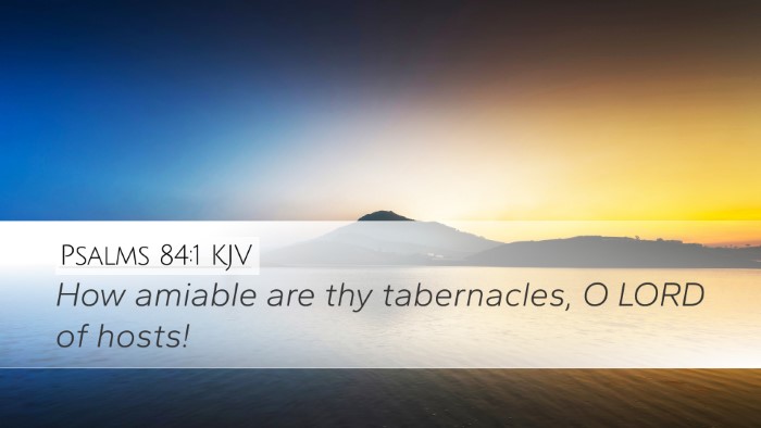Psalms 84:1 KJV Desktop Wallpaper - How amiable are thy tabernacles, O LORD of - Desktop Bible Verse Wallpaper