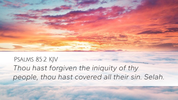 Psalms 85:2 KJV Bible Verse Image