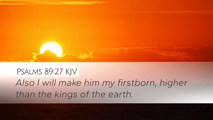 Psalms 89:27 KJV Bible Verse Image