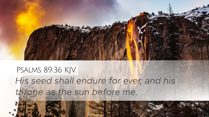 Psalms 89:36 KJV Bible Verse Image