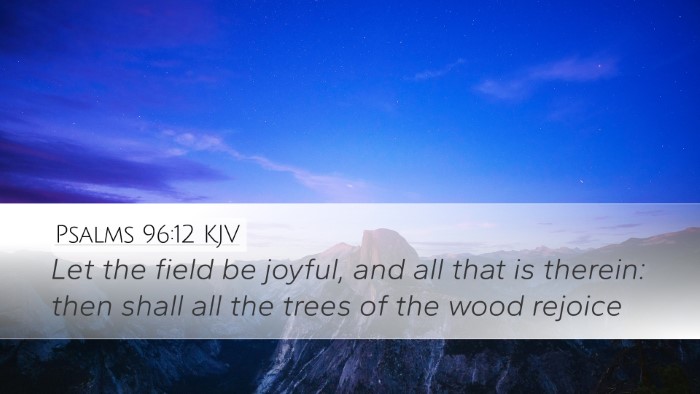 Psalms 96:12 KJV Desktop Wallpaper - Let the field be joyful, and all that is therein: - Desktop Bible Verse Wallpaper