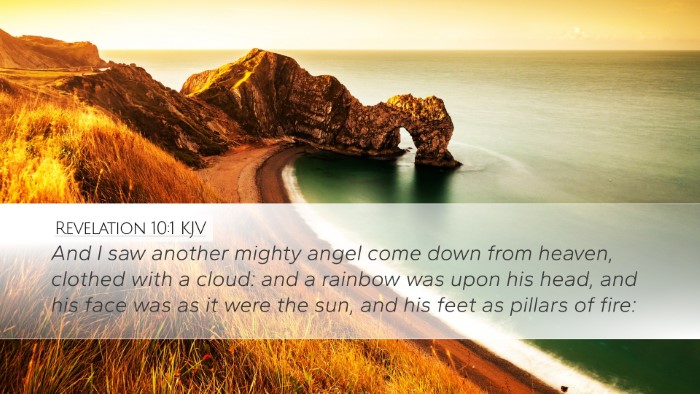 Revelation 10:1 KJV Bible Verse Image