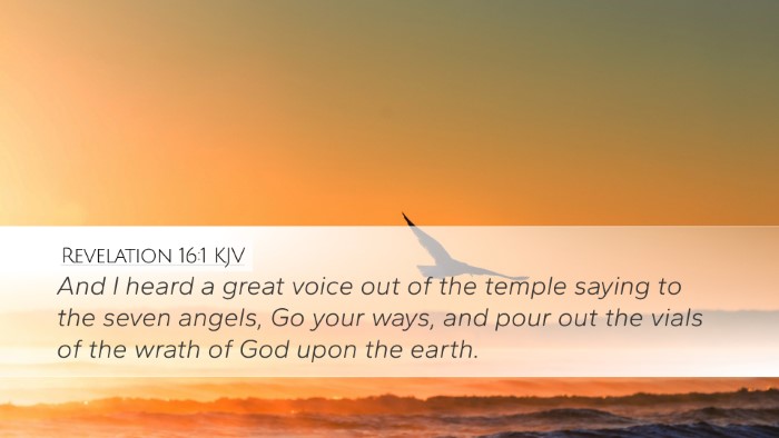 Revelation 16:1 KJV Bible Verse Image
