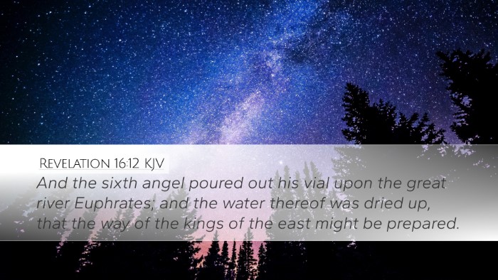 Revelation 16:12 KJV Bible Verse Image