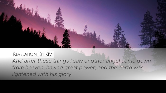Revelation 18:1 KJV Bible Verse Image