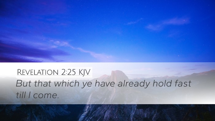 Revelation 2:25 KJV Bible Verse Image