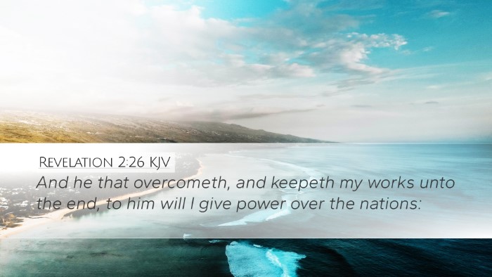 Revelation 2:26 KJV Bible Verse Image