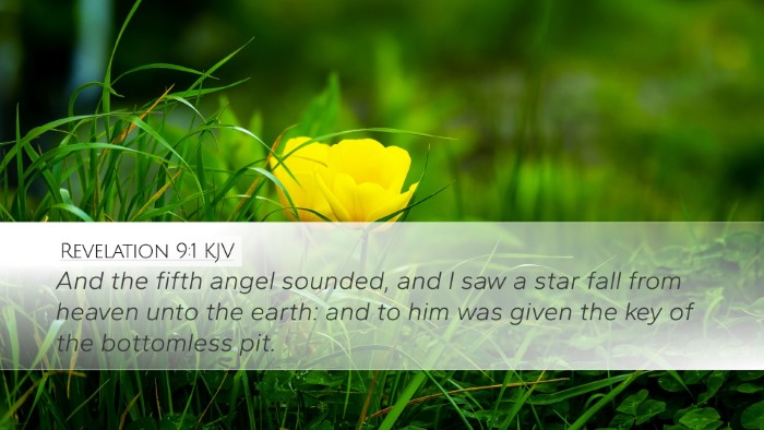 Revelation 9:1 KJV Bible Verse Image