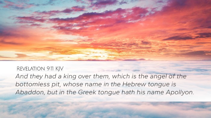 Revelation 9:11 KJV Bible Verse Image