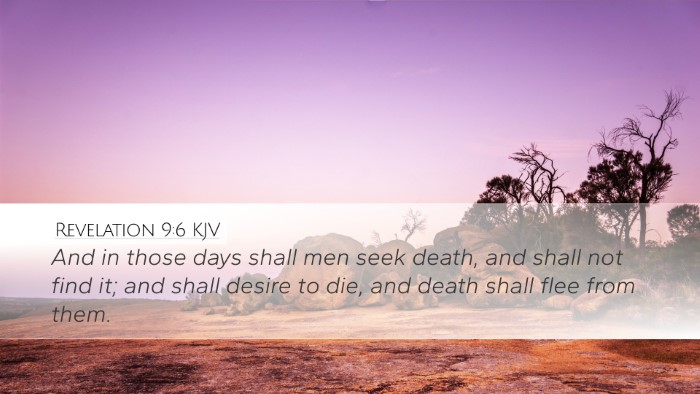 Revelation 9:6 KJV Bible Verse Image