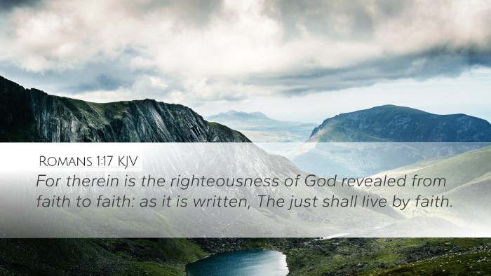 Romans 1:17 KJV Bible Verse Image