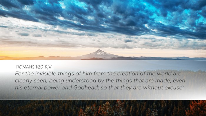 Romans 1:20 KJV Bible Verse Image