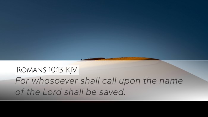 Romans 10:13 KJV Bible Verse Image