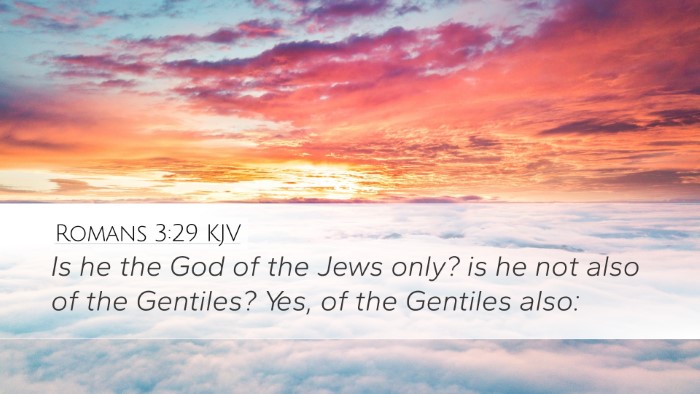 Romans 3:29 KJV Bible Verse Image