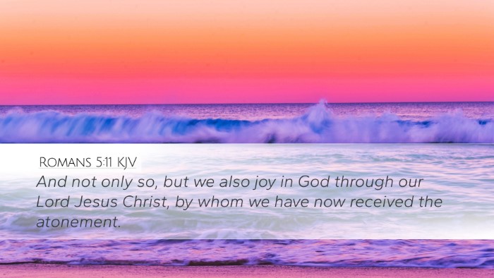 Romans 5:11 KJV Bible Verse Image