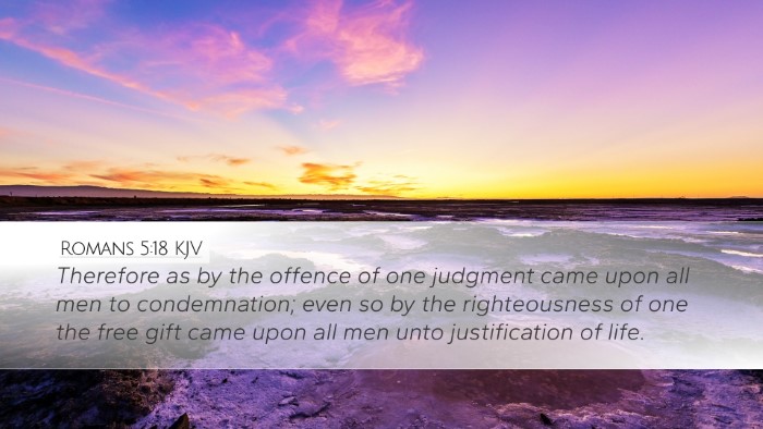 Romans 5:18 KJV Bible Verse Image