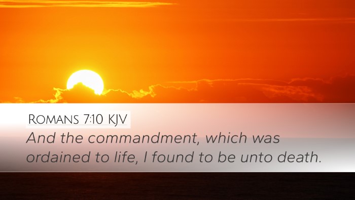Romans 7:10 KJV Bible Verse Image