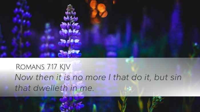 Romans 7:17 KJV Desktop Wallpaper - Now then it is no more I that do it, but sin that - Desktop Bible Verse Wallpaper