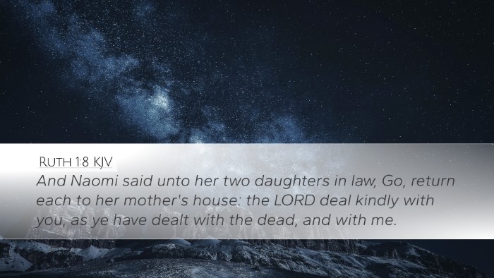 Ruth 1:8 KJV Bible Verse Image