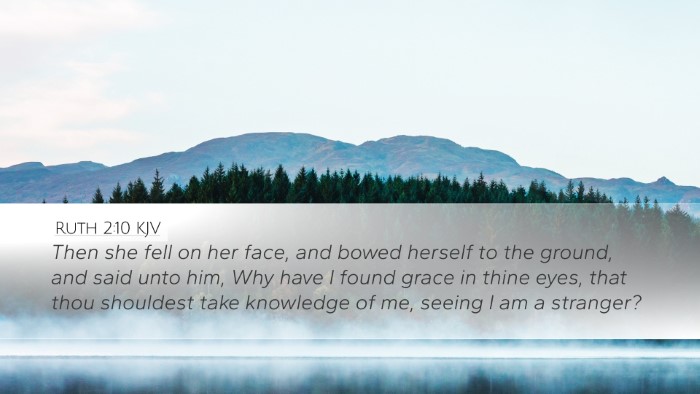 Ruth 2:10 KJV Bible Verse Image