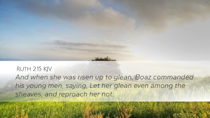Ruth 2:15 KJV Bible Verse Image