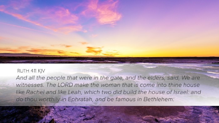 Ruth 4:11 KJV Bible Verse Image