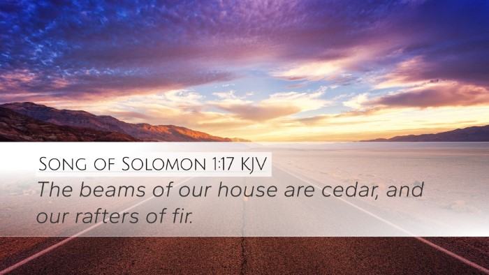 Song of Solomon 1:17 KJV Bible Verse Image