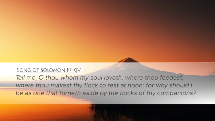 Song of Solomon 1:7 KJV Bible Verse Image