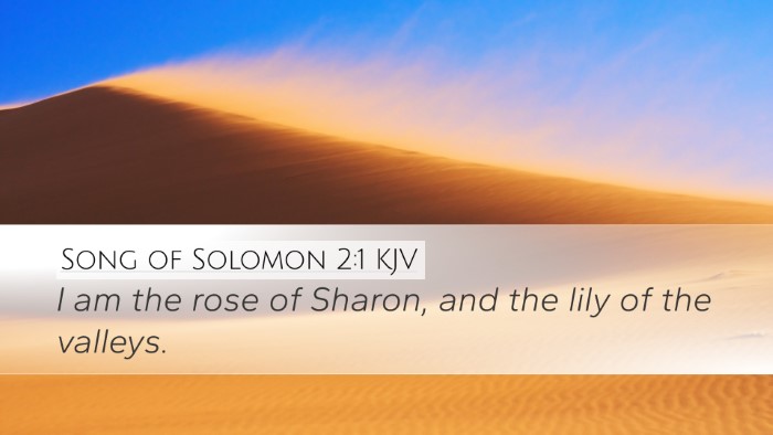 Song of Solomon 2:1 KJV Bible Verse Image