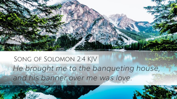 Song of Solomon 2:4 KJV Bible Verse Image