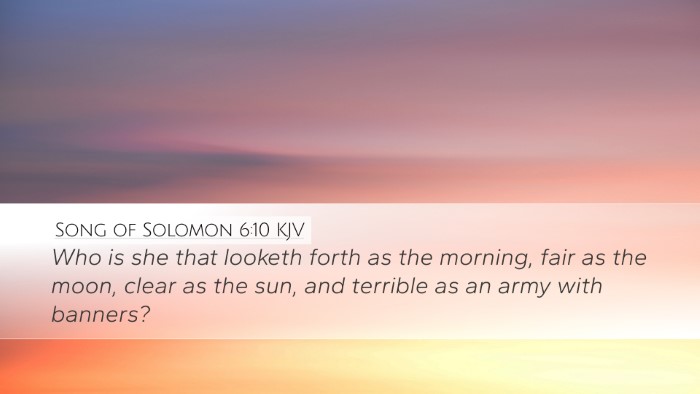 Song of Solomon 6:10 KJV Bible Verse Image