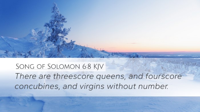 Song of Solomon 6:8 KJV Bible Verse Image