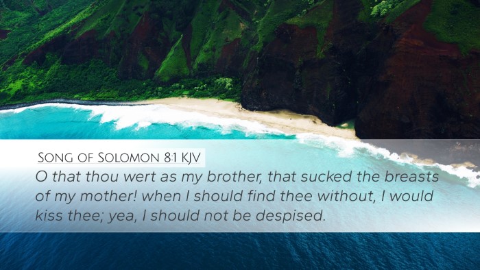 Song of Solomon 8:1 KJV Bible Verse Image