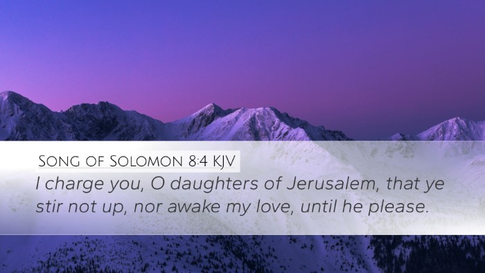 Song of Solomon 8:4 KJV Bible Verse Image