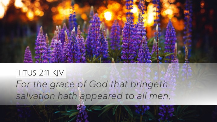 Titus 2:11 KJV Bible Verse Image