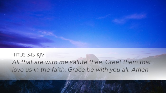 Titus 3:15 KJV Bible Verse Image