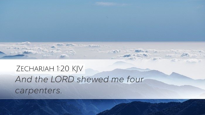 Zechariah 1:20 KJV Bible Verse Image