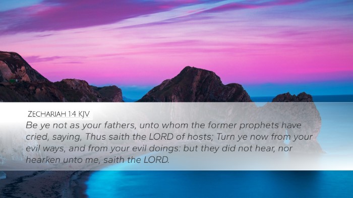 Zechariah 1:4 KJV Bible Verse Image