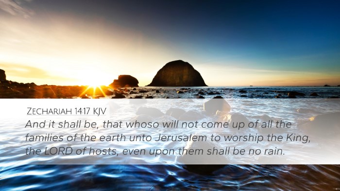 Zechariah 14:17 KJV Bible Verse Image