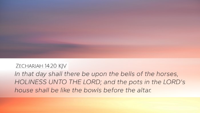 Zechariah 14:20 KJV Bible Verse Image