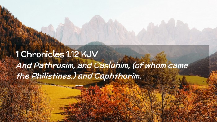 Picture 02 - 1 Chronicles 1:12 KJV Desktop Wallpaper - And Pathrusim, and Casluhim, (of whom came the - Desktop Bible Verse Wallpaper