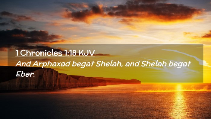 Picture 02 - 1 Chronicles 1:18 KJV Desktop Wallpaper - And Arphaxad begat Shelah, and Shelah begat - Desktop Bible Verse Wallpaper