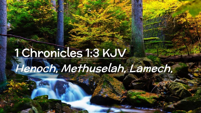 Picture 02 - 1 Chronicles 1:3 KJV Desktop Wallpaper - Henoch, Methuselah, - Desktop Bible Verse Wallpaper
