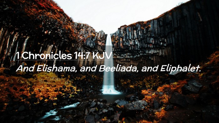 Picture 02 - 1 Chronicles 14:7 KJV Desktop Wallpaper - And Elishama, and Beeliada, and - Desktop Bible Verse Wallpaper