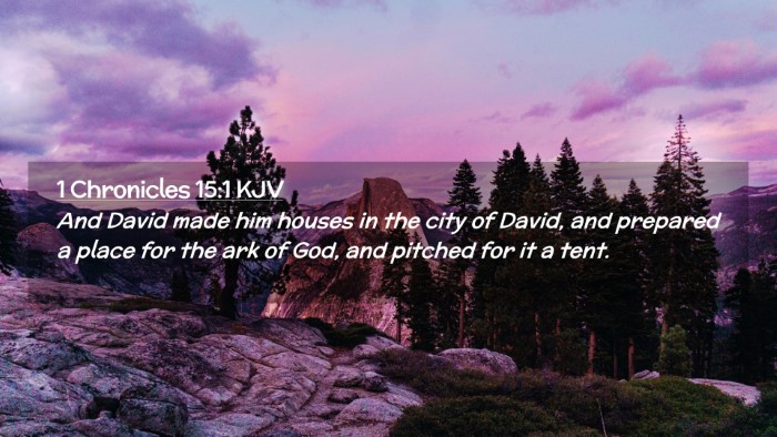 Picture 02 - 1 Chronicles 15:1 KJV Desktop Wallpaper - And David made him houses in the city of David, - Desktop Bible Verse Wallpaper