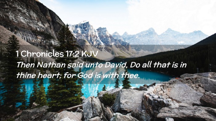 Picture 02 - 1 Chronicles 17:2 KJV Desktop Wallpaper - Then Nathan said unto David, Do all that is in - Desktop Bible Verse Wallpaper