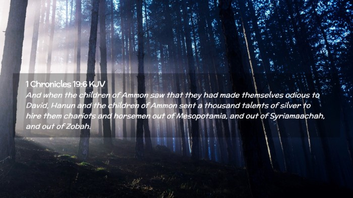 Picture 02 - 1 Chronicles 19:6 KJV Desktop Wallpaper - And when the children of Ammon saw that they had - Desktop Bible Verse Wallpaper