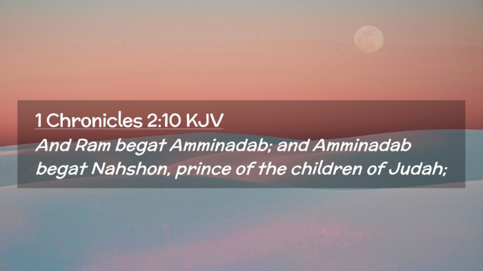 Picture 02 - 1 Chronicles 2:10 KJV Desktop Wallpaper - And Ram begat Amminadab; and Amminadab begat - Desktop Bible Verse Wallpaper